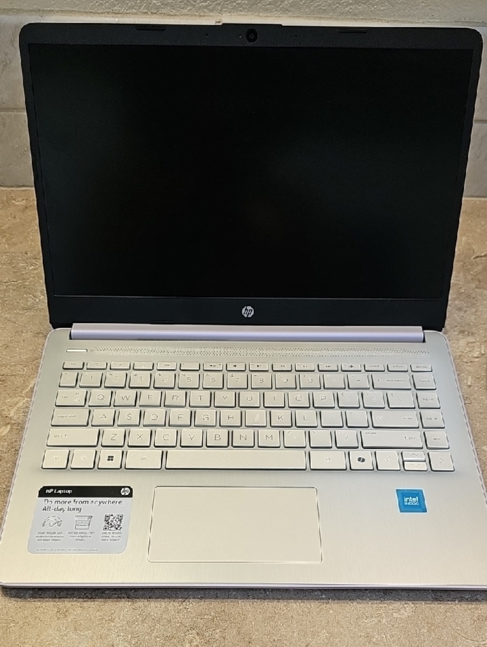 HP Lavender Silver Notebook Laptop - Sleek HP Portable Computer - Picture 3 of 16